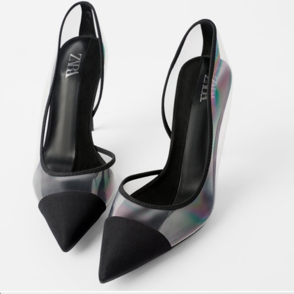 ZARA VINYL HEELS